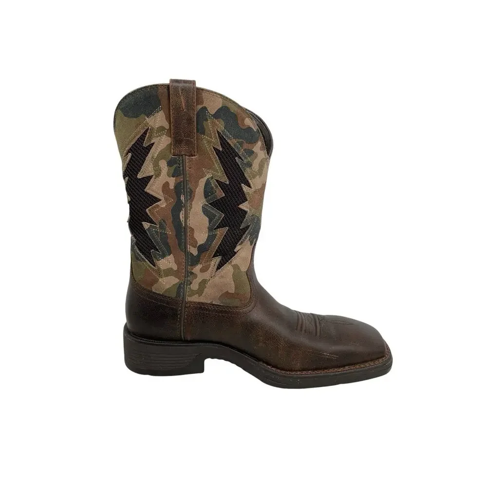 Ariat Ridgeback VentTEK Western Boot Square Toe Brown Men’s Size 10 D
